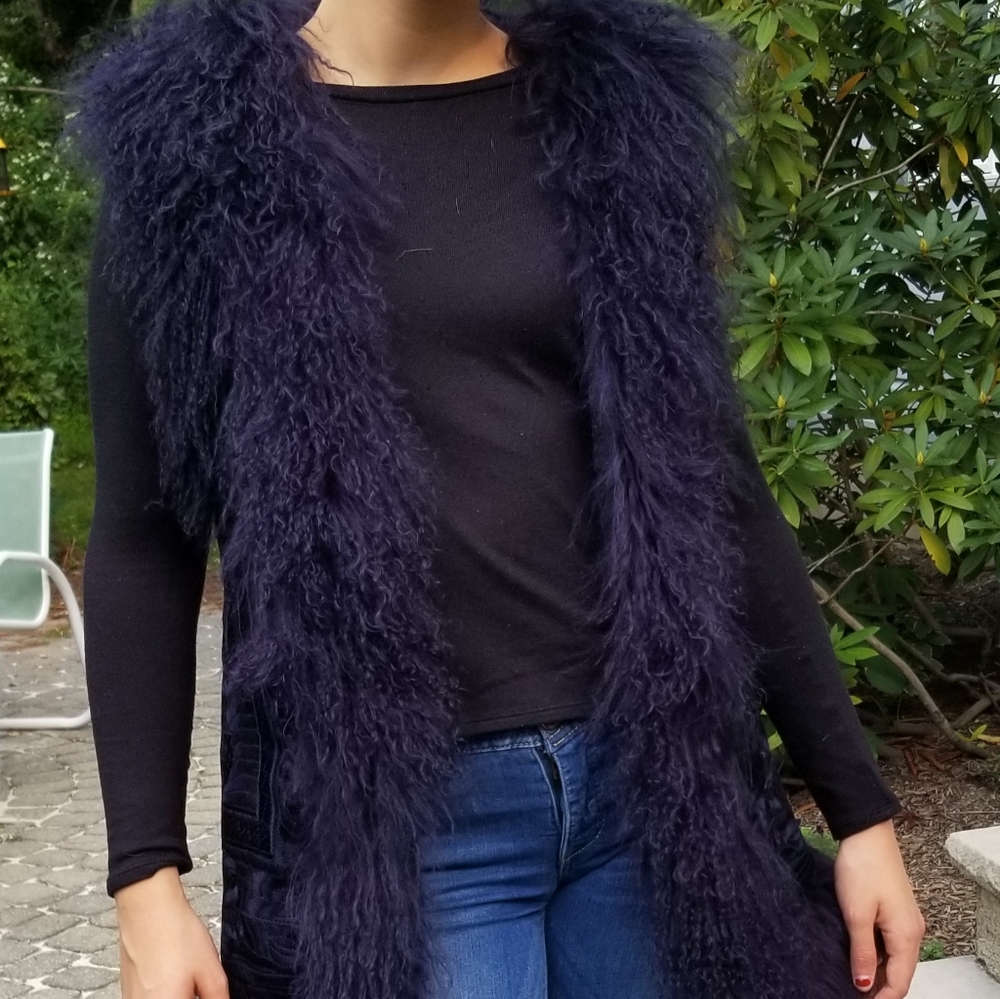 100% Mongolian fur vest